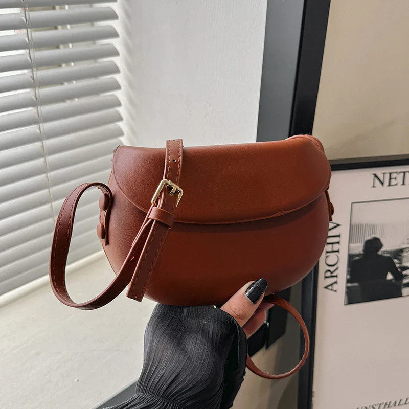 Women's Candy Color PU Leather Crossbody Sling Bag | JETTING