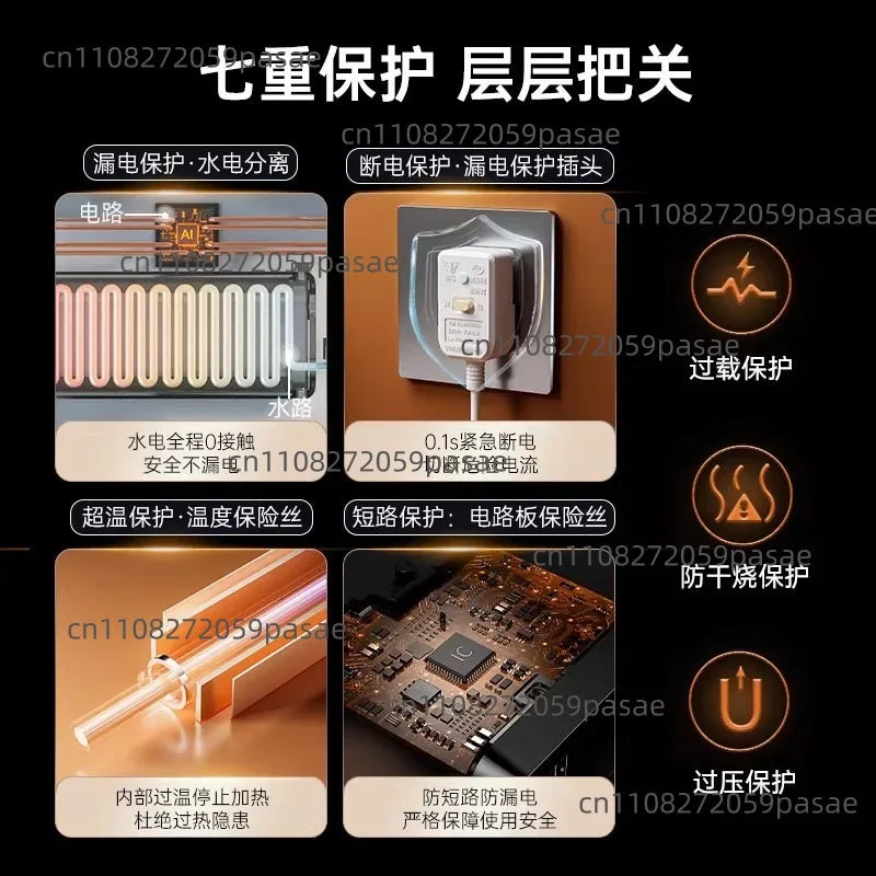 Smart Thermostatic Bathtub Heater | Water & Electricity Separated