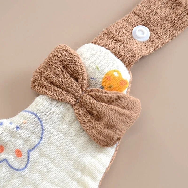 Random color3PCS Flower Bibs Headbands Bow Nylon Hairbands Double Side Saliva Towel Feeding Burp Cloth Scarf Boys Girls Headwear Peaceful Pleasures Health and Wellness