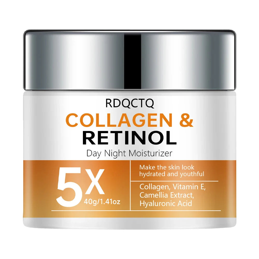 Retinol Collagen Day & Night Cream | Hyaluronic Acid + Vitamin E