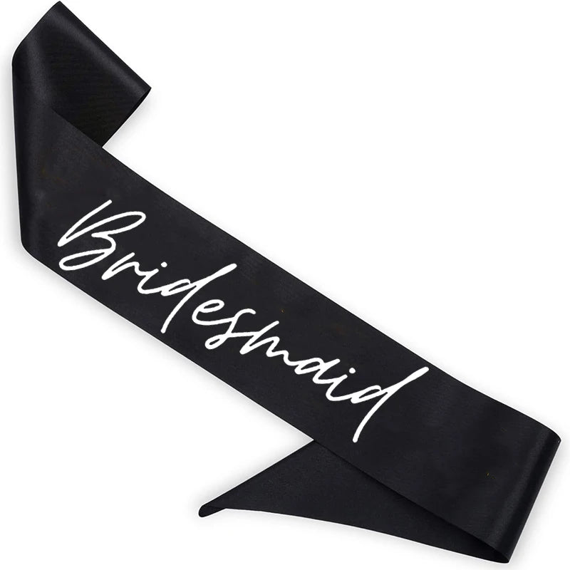 Bridal Sash – Bride, Bridesmaid & Bachelorette Party Sashes Bridal Party Sash Peaceful Pleasures Health and Wellness bridesmaid