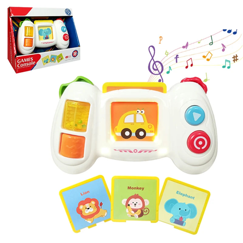 Baby Simulation Game Console Toys Music&lights Mini Finger Action