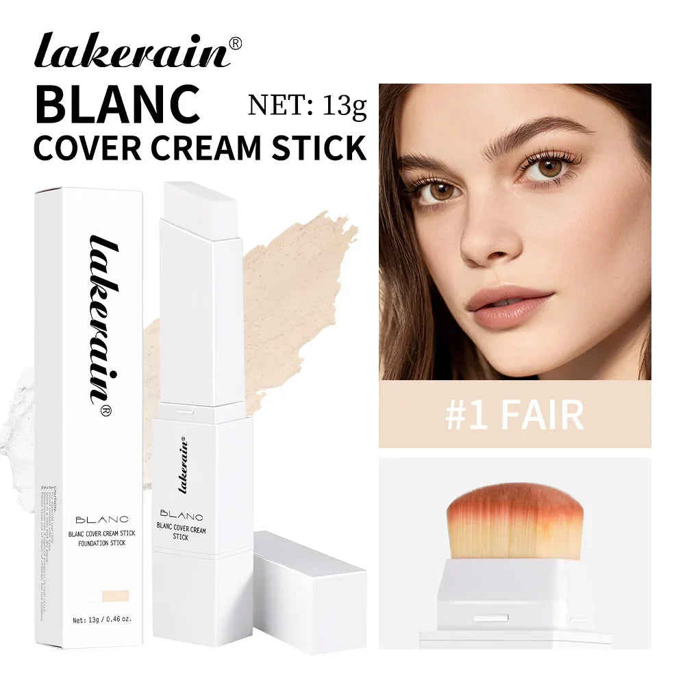Lakerain Blanc Cover Cream Stick | Waterproof Foundation, 5 Shades
