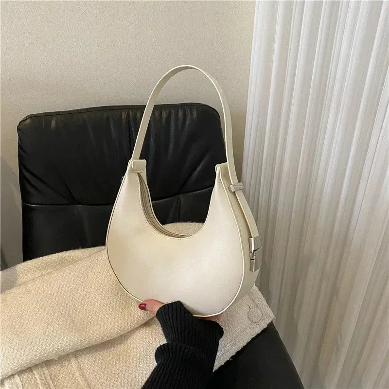 Women's PU Leather Hobo Shoulder Bag | Small Clutch & Travel Bag
