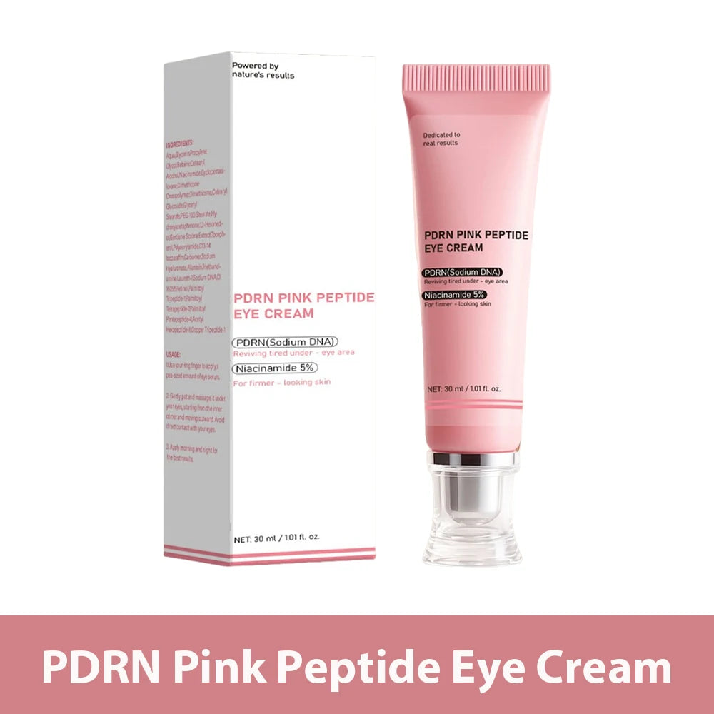 PDRN Pink Peptide Eye Cream 30ml for Women Reduces Dark Circles & Wrinkles, Lifting and Firming, Deep Moisturizing Peaceful Pleasures Health and Wellness 30ML Eye Cream