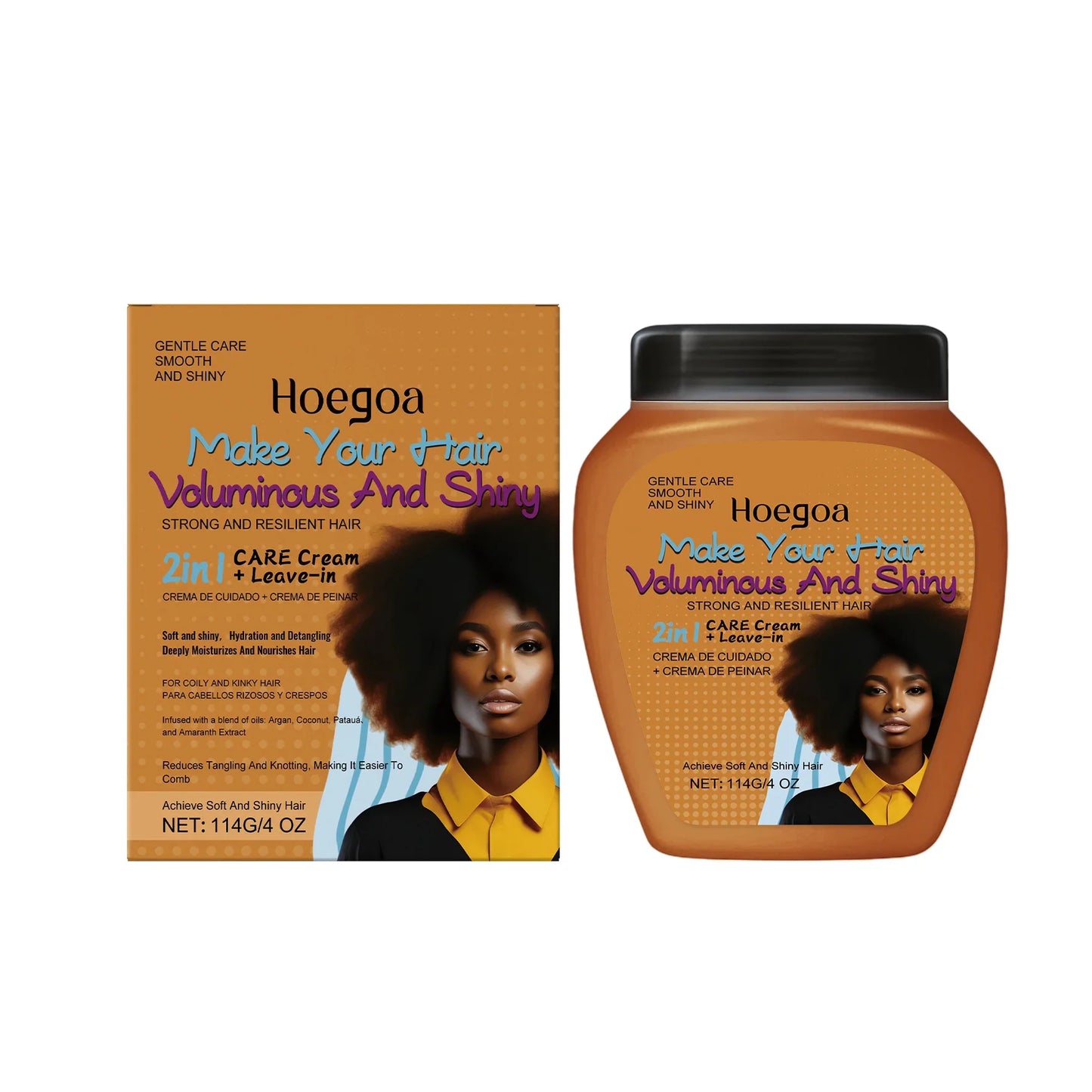 HOEGOA Leave-In Conditioner Cream – Anti-Frizz Deep Repair