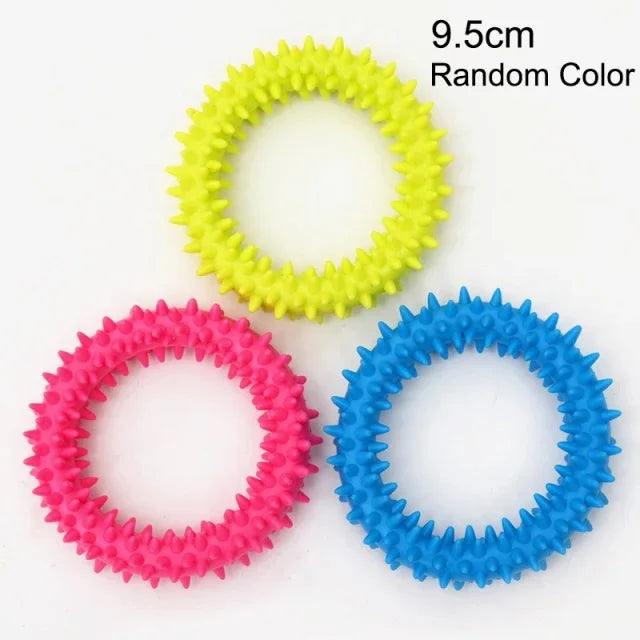 Rubber Chew Toy for Small Dogs – Teeth Cleaning & Training