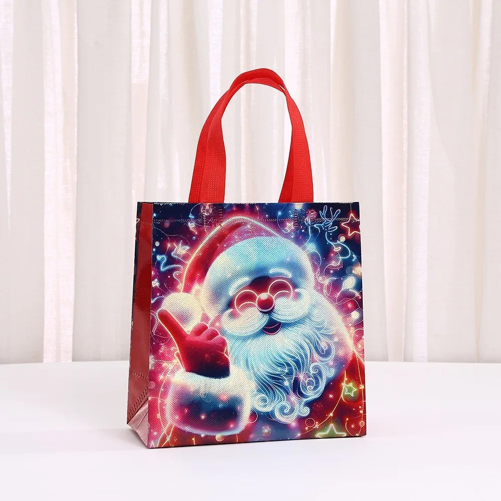 Christmas Non-Woven Tote Bag | Kids Gift & Reusable Storage