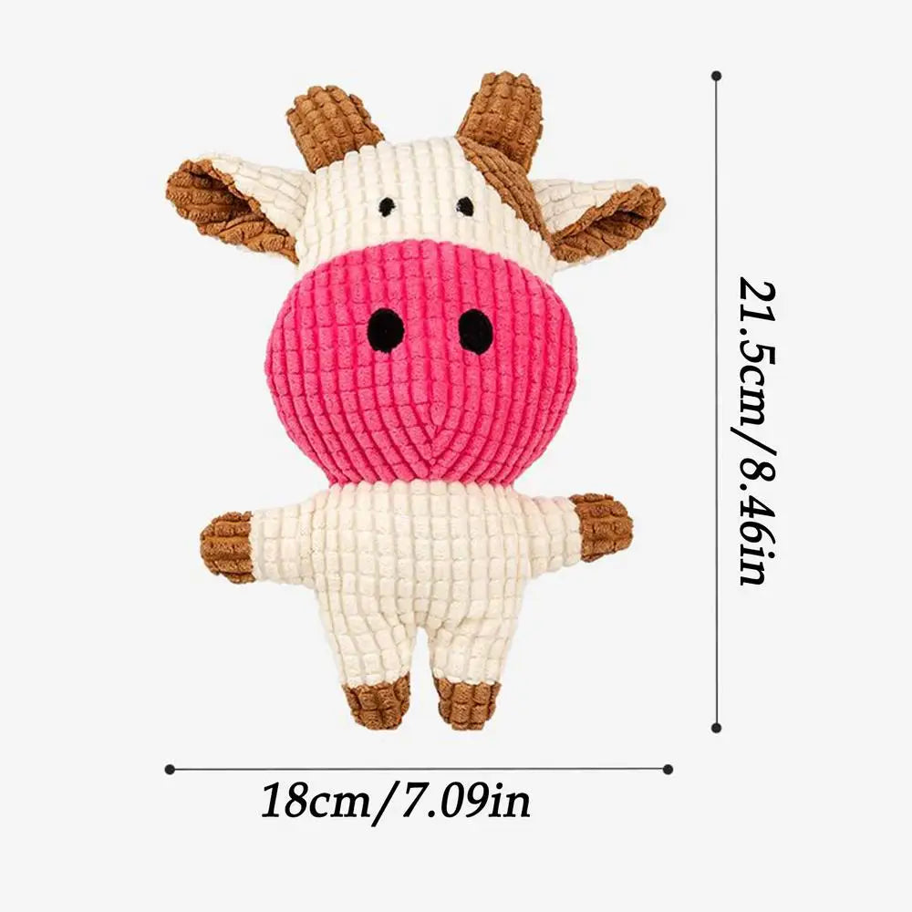 Squeaky Plush Dog Toy – Interactive Puppy Chew Doll