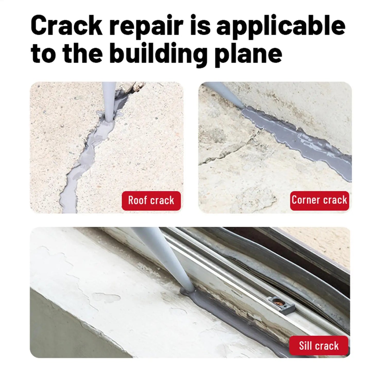 Concrete Crack Filler Caulk – Waterproof Joint Sealant 500ml