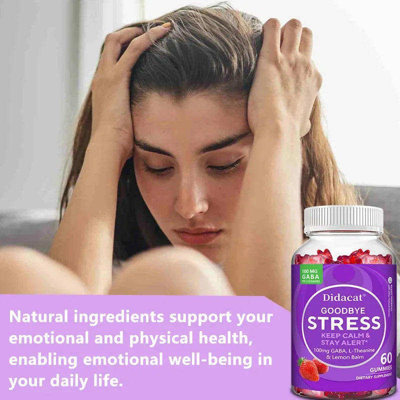 L-Theanine & GABA Gummies – Sleep, Stress & Mood Relief