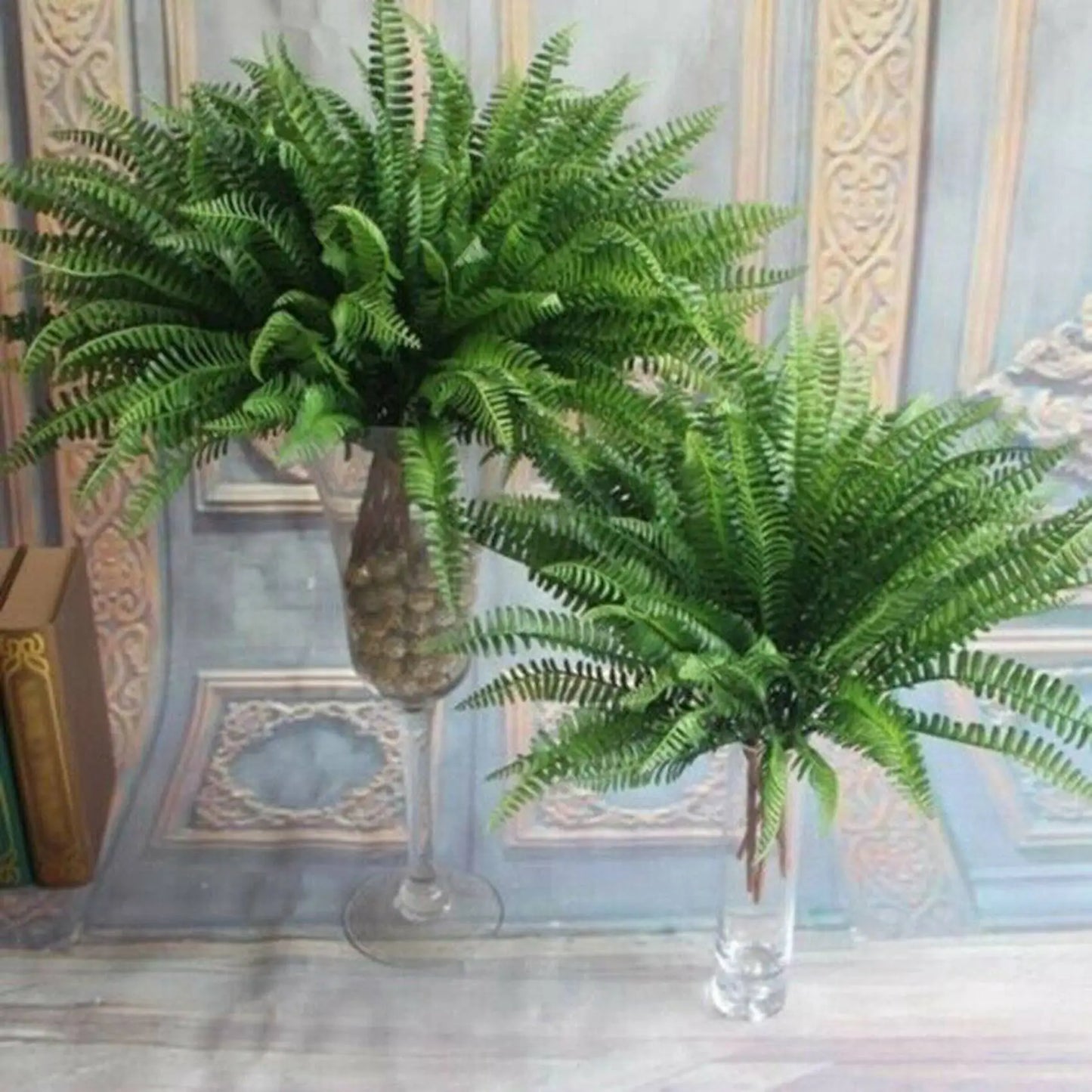 20-Pack Artificial Boston Fern Bush Silk Plant | Fake Greenery