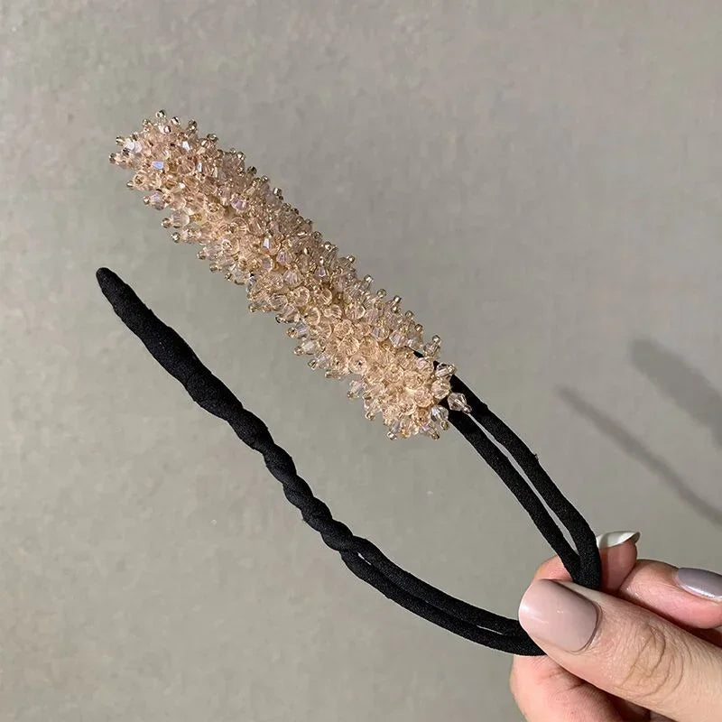 2pcs Fashion Girl Women Hair Bands, Donut Hairpin, Magic Bun Maker, Diy Hairstyle Headband Tools Accessories Peaceful Pleasures Health and Wellness