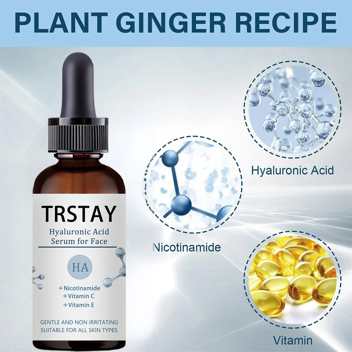 TRSTAY Hyaluronic Acid Facial Serum – Hydrate & Smooth Skin