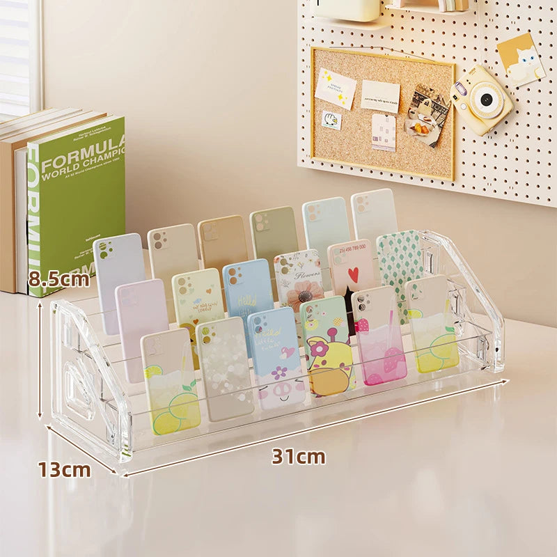 Acrylic Step Display Stand – Multi-Layer Nail Polish Organizer