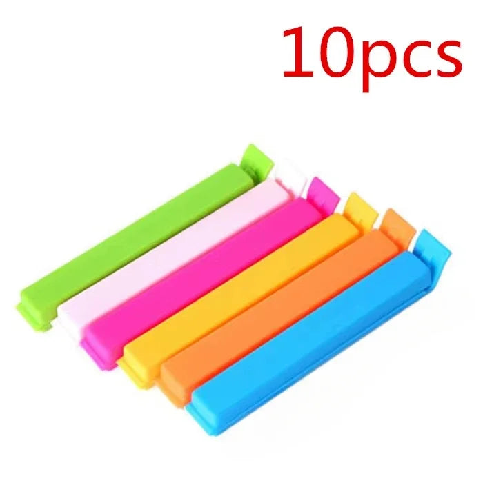 10/20Pcs Portable New Kitchen Storage Food Snack Seal Sealing Bag Clips Sealer Clamp Plastic Tool Kitchen Accessories Wholesale Peaceful Pleasures Health and Wellness 10pcs 11cm