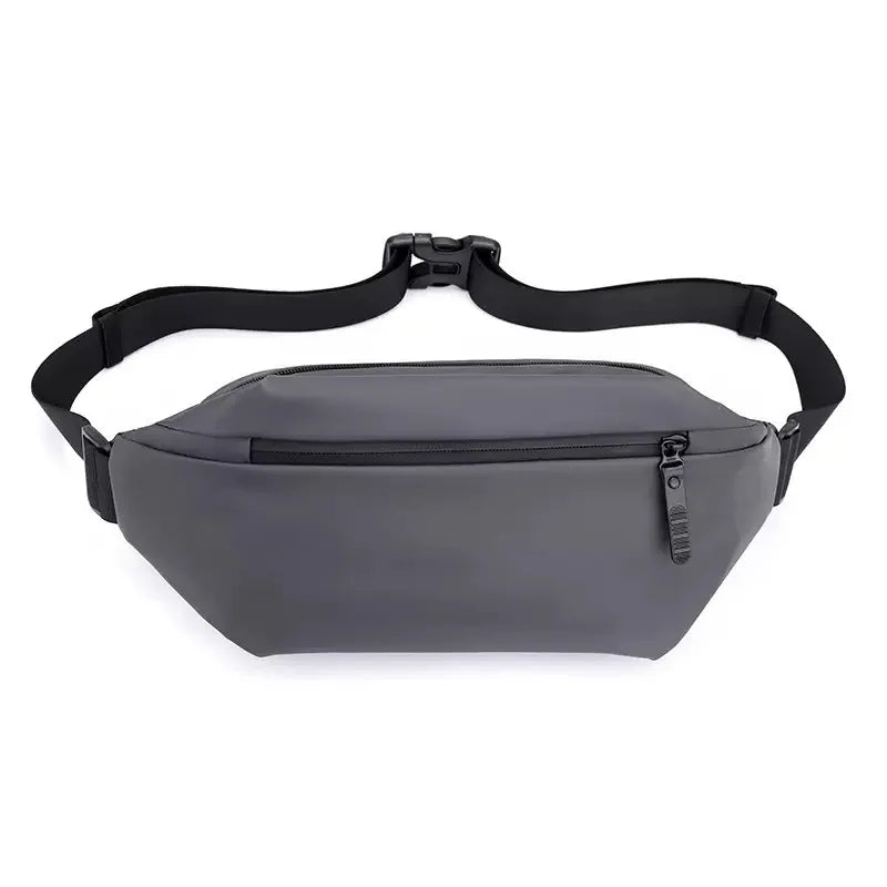 Men's Waterproof Crossbody Bag – PU Messenger Bag for Travel