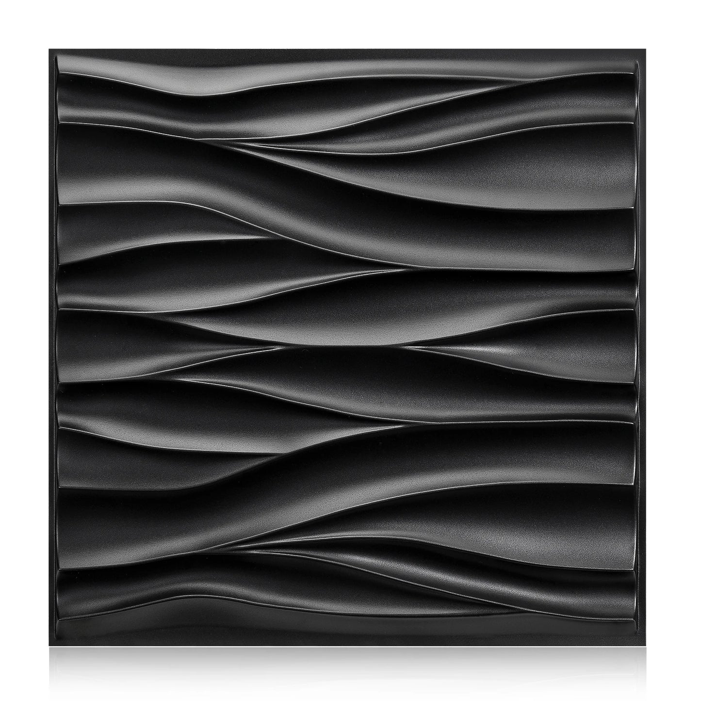 20/30pcs 3D pvc wall panels for indoor wall decoration, for living room hall bedroom hotel office,including tape Peaceful Pleasures Health and Wellness black 30pcs