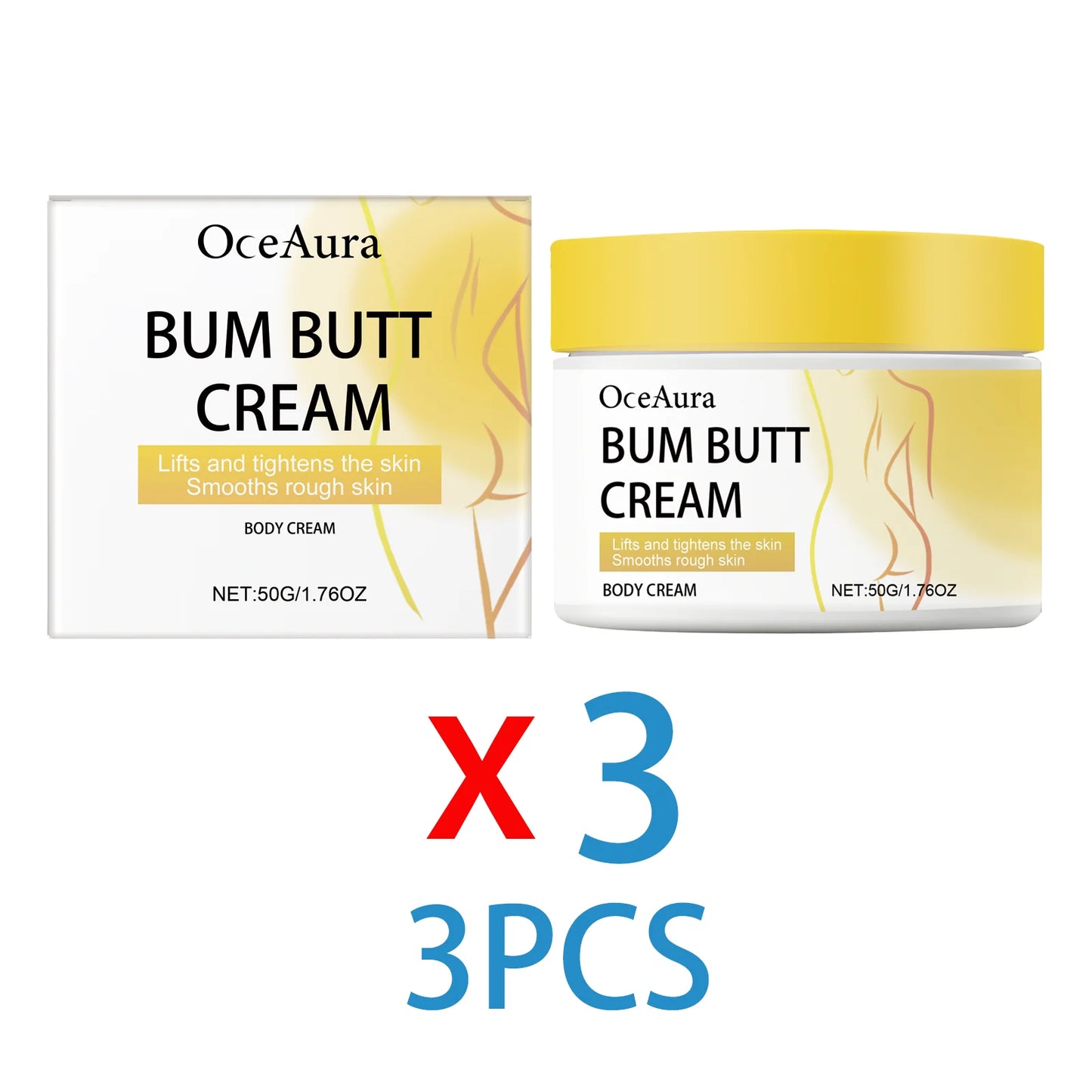 Butt Firming Cream with Collagen & Retinol | Body Toning 50g