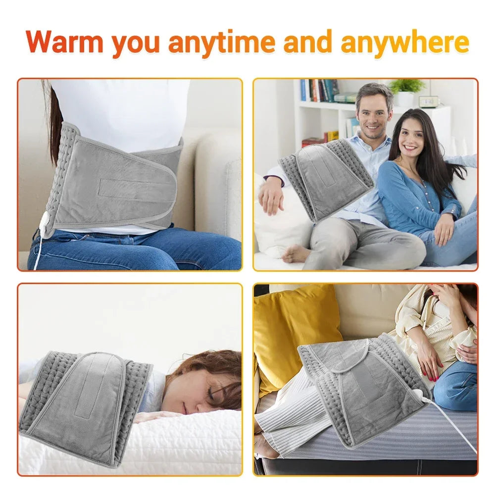 AFDEAL Electric Heating Pad Belt – 9 Levels, Back & Body Warmer