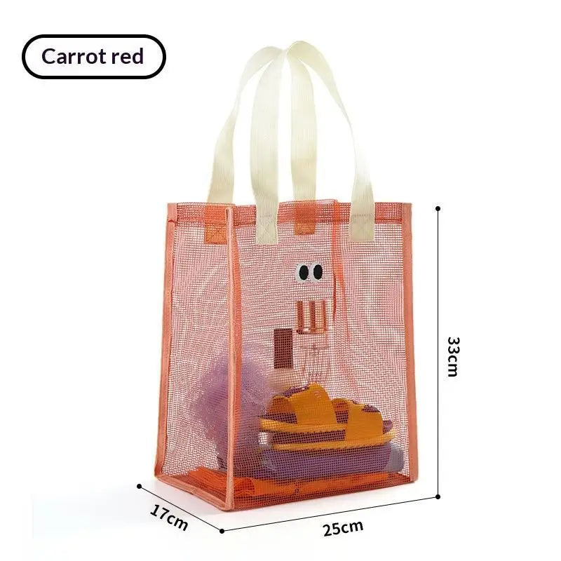 Reusable Mesh Tote Bag – Breathable Beach & Shopping Shoulder Bag