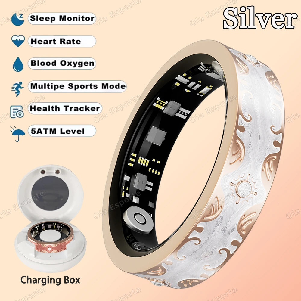 Women's Smart Ring – Heart Rate, Sleep & Fitness Tracker