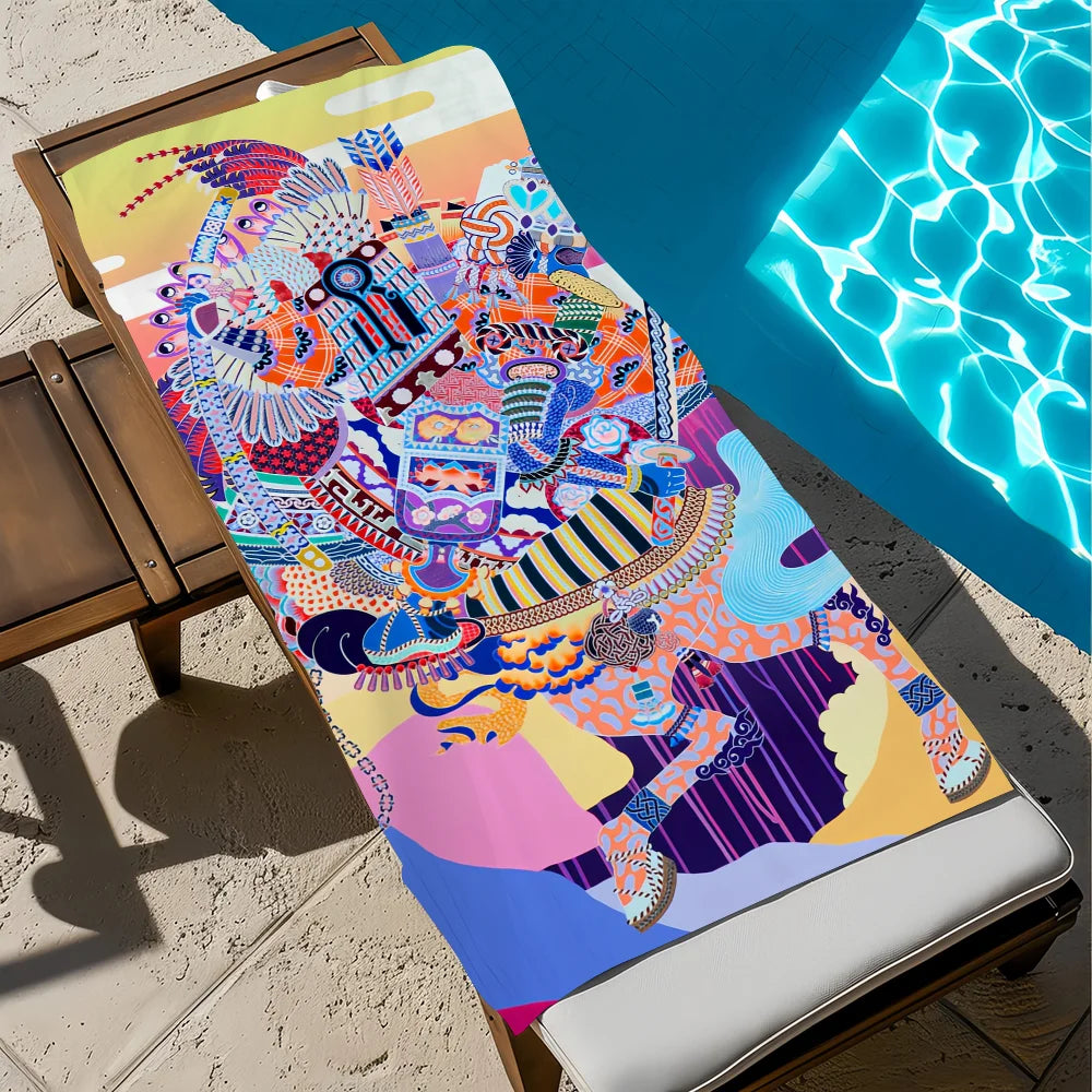Quick Dry Beach Towel – Soft, Lightweight, Multi-Size Quick Dry Beach Towel Peaceful Pleasures Health and Wellness z6 STJ40x70CM