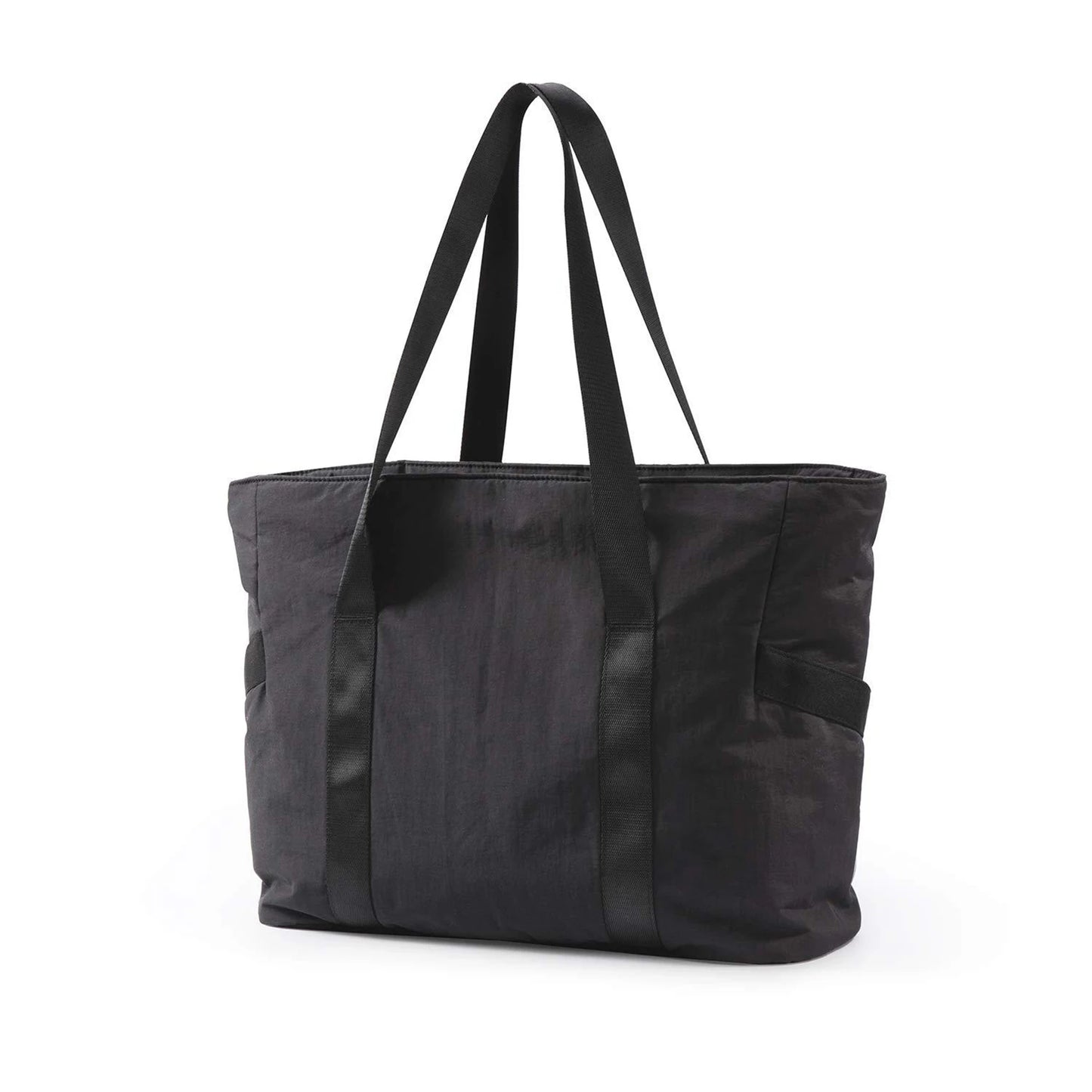 Lightweight Carry On Gymbag Nylon Cloth Crossbody Bag Top-Handle Bag for Gyms Weekend Getaway Peaceful Pleasures Health and Wellness black
