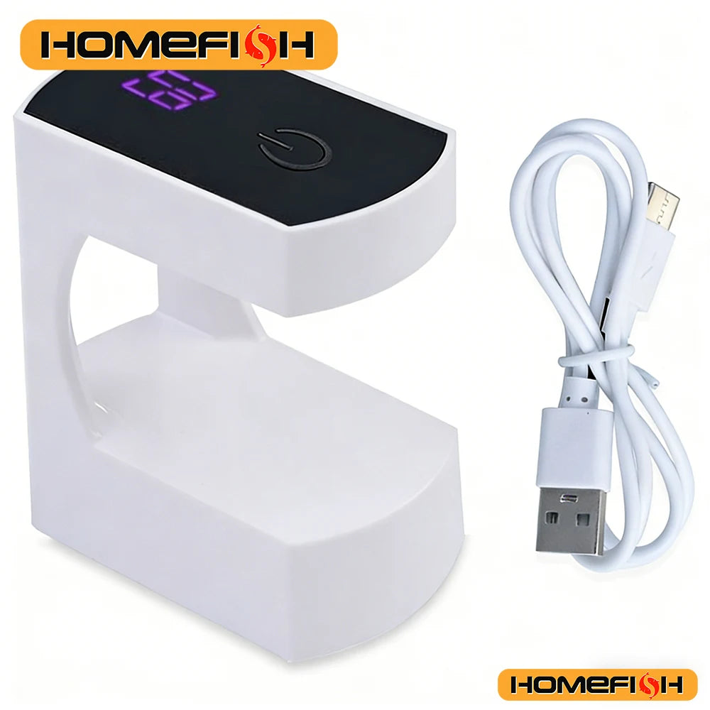 LED&UV Gel Polish Curing, Portable Fast Dry Smart Sensor Nail Machine USB Mini Nail Curing Lamp Peaceful Pleasures Health and Wellness
