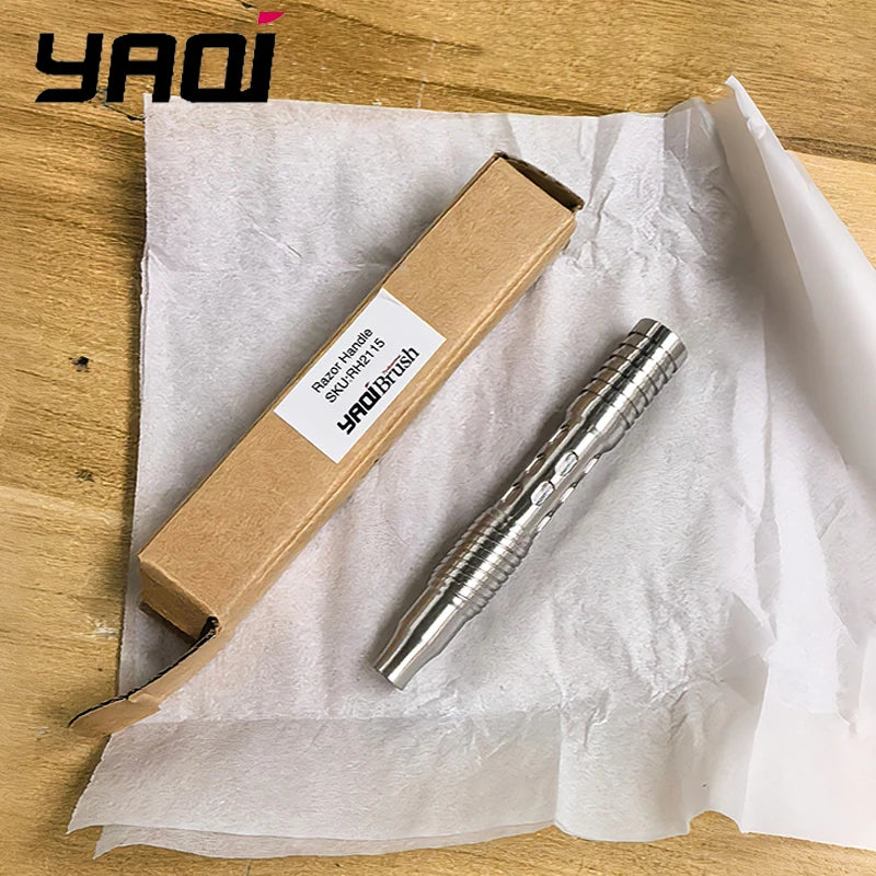2026 Flash Sale Yaqi Safety Razor Handle YAQI 316 Stainless Steel Men Safety Razor Handle Boyfriend's Gift Peaceful Pleasures Health and Wellness