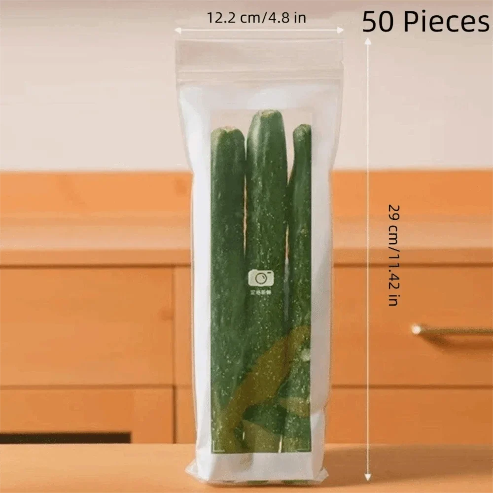 BPA-Free Sealed Leak-Proof Fridge Food Storage Bags – 50pcs
