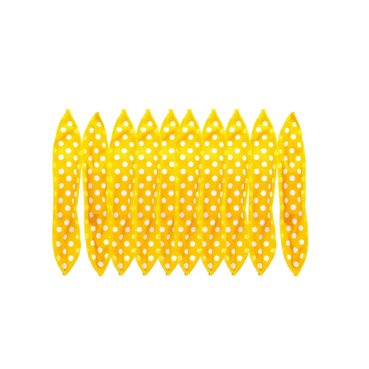 10Pcs/Lot Hair Curlers Soft Sleep Pillow Hair Rollers Set Best Flexible Foam and Sponge Magic Hair Care DIY Styling Tools Peaceful Pleasures Health and Wellness 10pcs Yellow