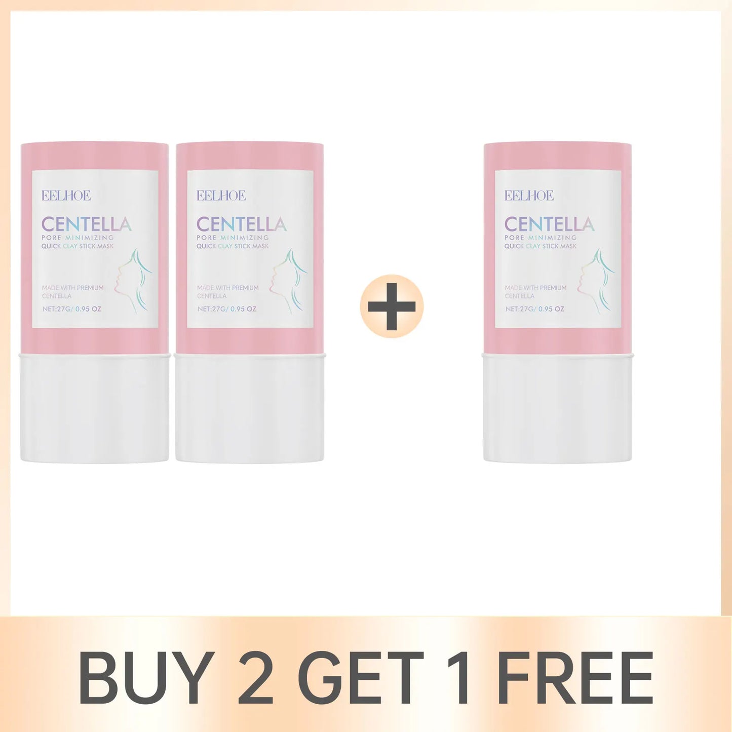 EELHOE Centella Asiatica Clay Mask Stick – Pore Cleansing 27g