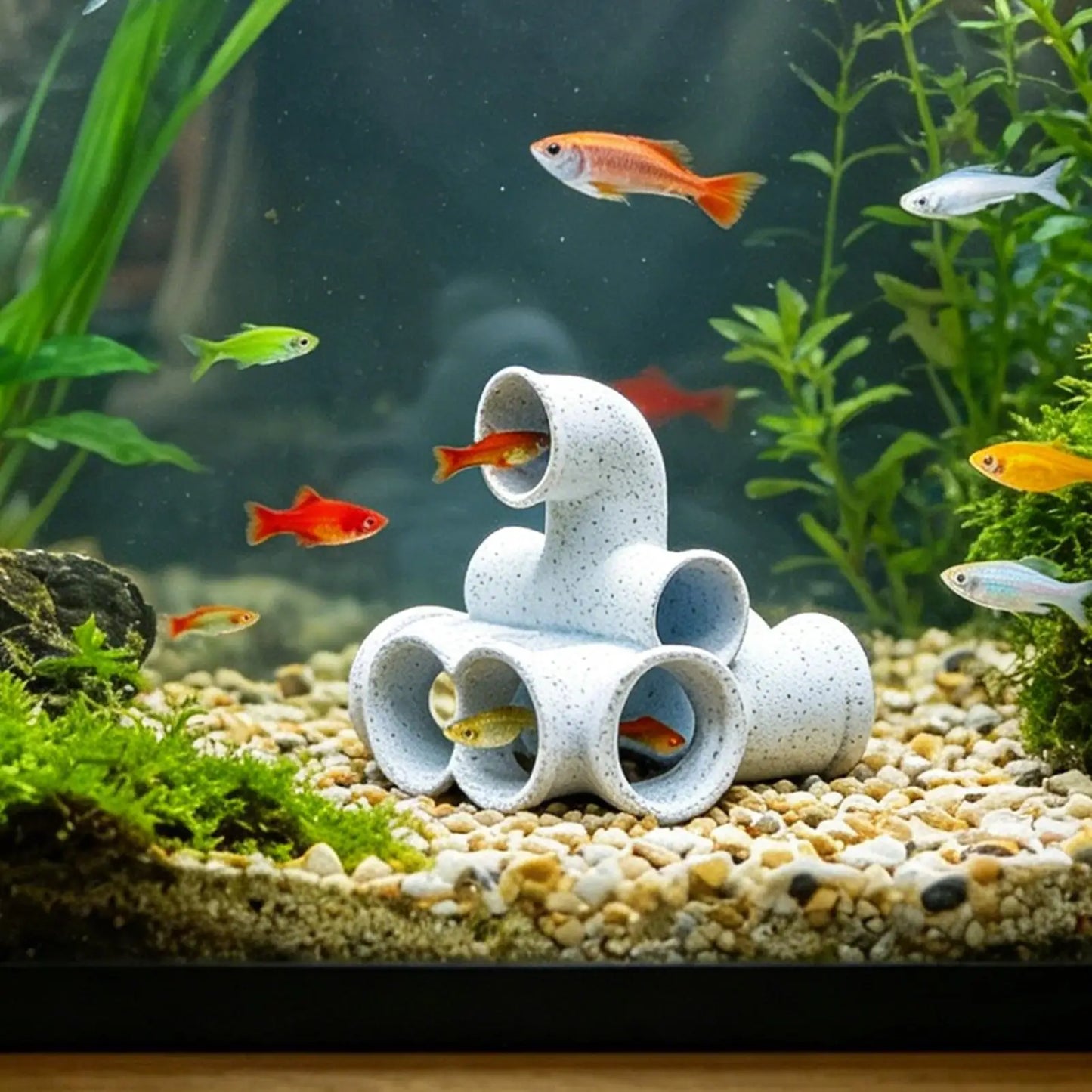 Aquarium Shrimp Cave Hideout | Fish Tank Tunnel Ornament