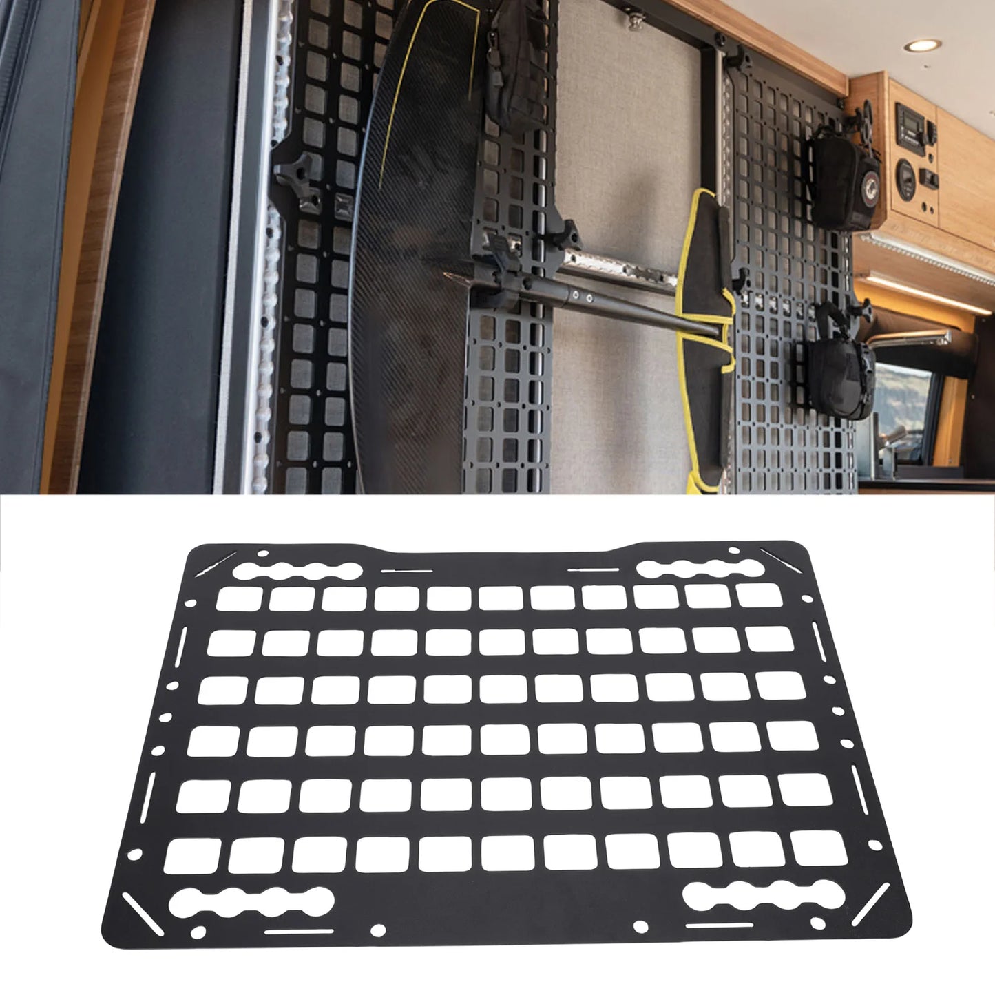Aluminum Truck Bed Panel for L-Track Rail | Cargo Organizer