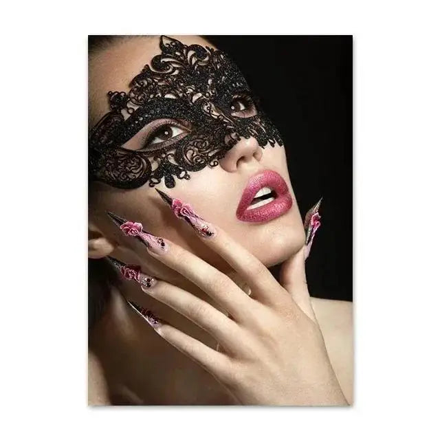 Nail Art Canvas Poster | Nordic Modern Wall Art for Salons