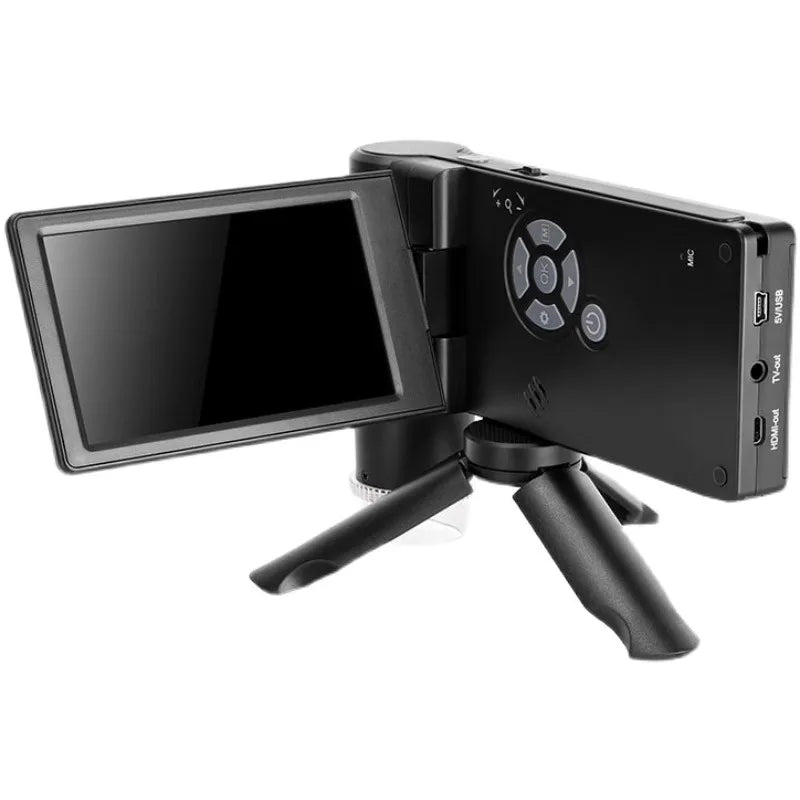 4-Inch Large Screen Electron Microscope, Handheld Digital Magnifying Glass, Portable Maintenance Peaceful Pleasures Health and Wellness