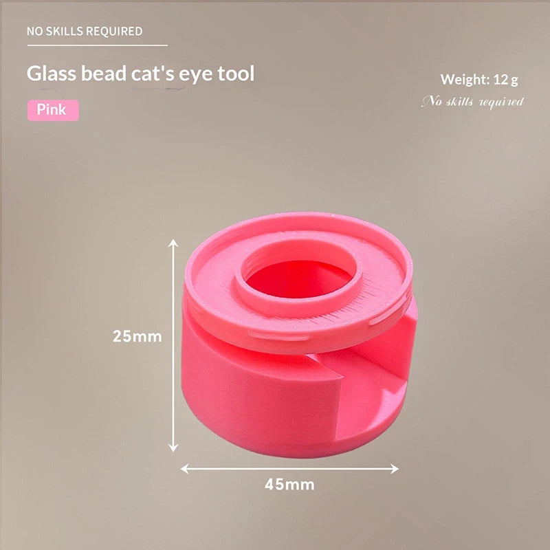Nail Magnet Cat Eye Auxiliary Device Quickly Suction Cat's Eye Assist Tool For Nail Art Beginners Manicure Art Design Tools Peaceful Pleasures Health and Wellness Pink