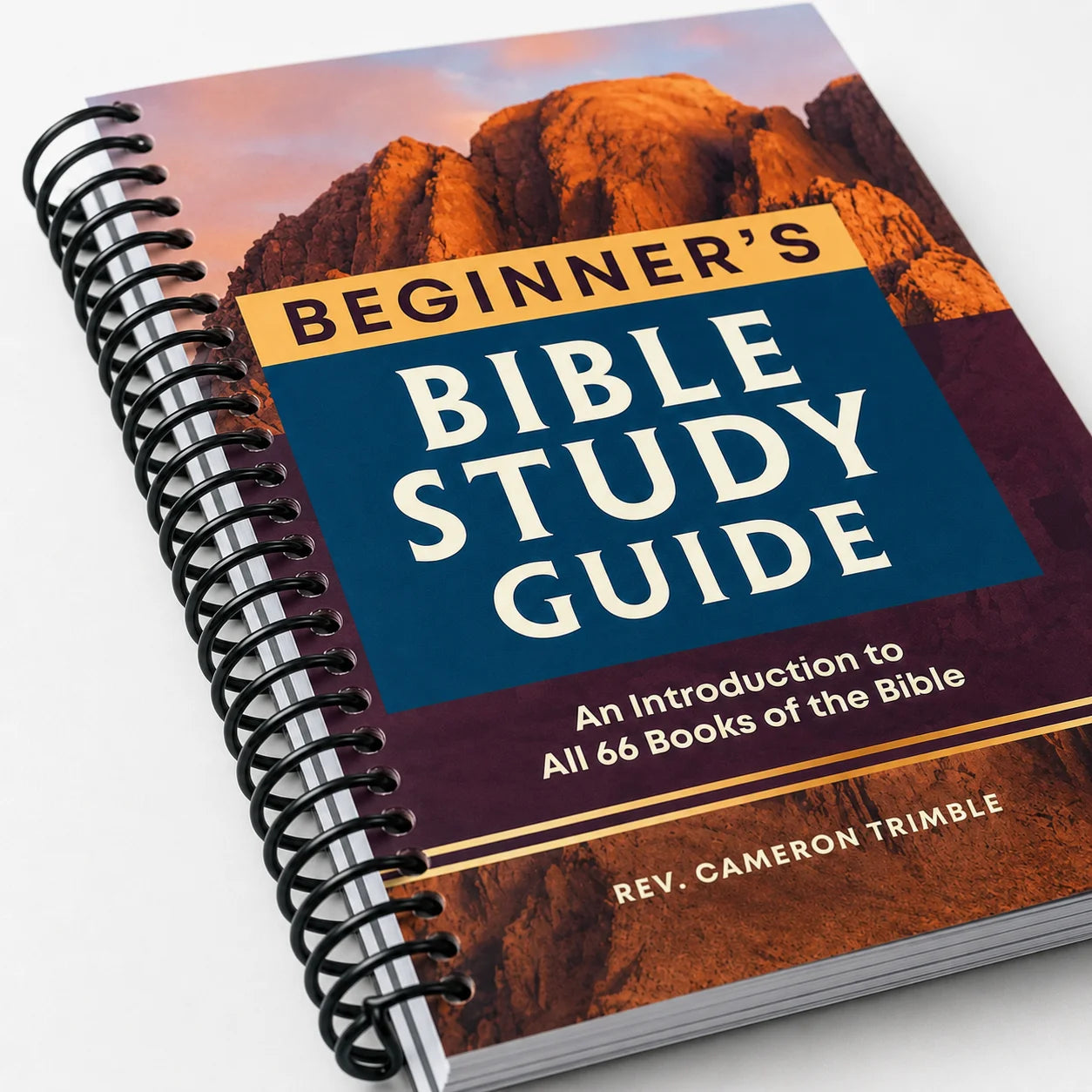 Beginner S Bible Study Guide Mountain Cover Spiral Scripture Journal