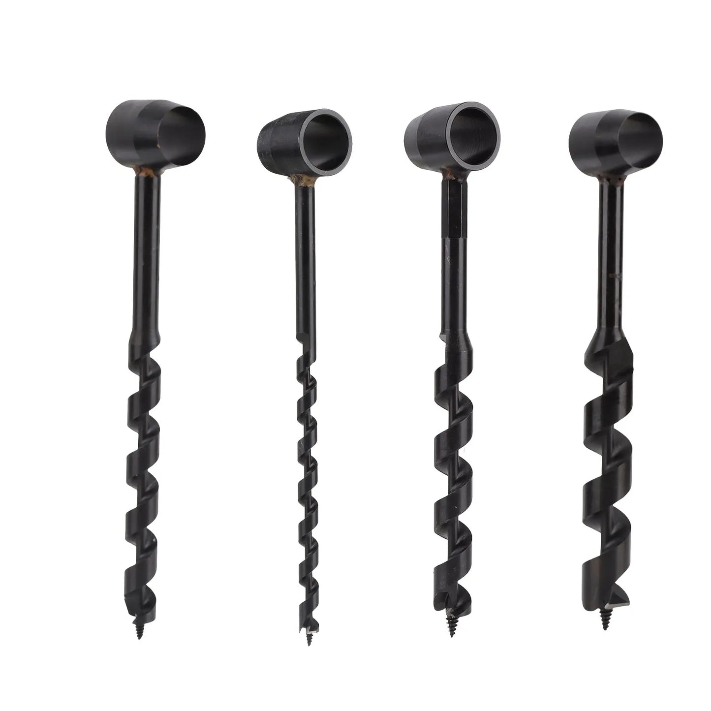 Wood Auger Drill Hand Auger Drill High Hardness Black Self Tapping Screw Carbon Steel Light Weight Incisive for Woodworking Peaceful Pleasures Health and Wellness
