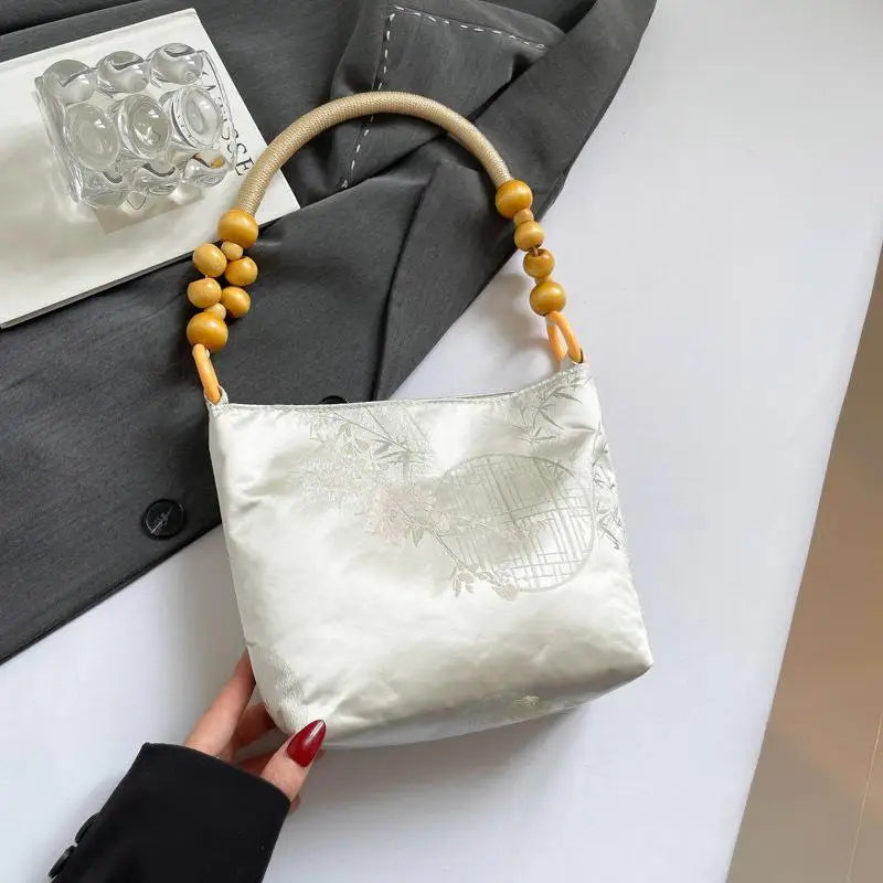 Chinese Butterfly Embroidered Shoulder Bag | Retro Women's Handbag