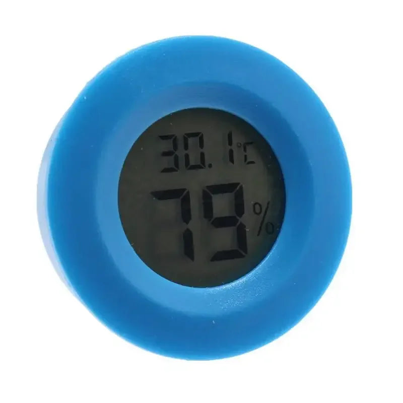 High-precision Reptile Accessories Digital Thermometer Reptile Thermal Plate Hygrometer Terrarium for Reptiles Sea Turtles Land Peaceful Pleasures Health and Wellness blue