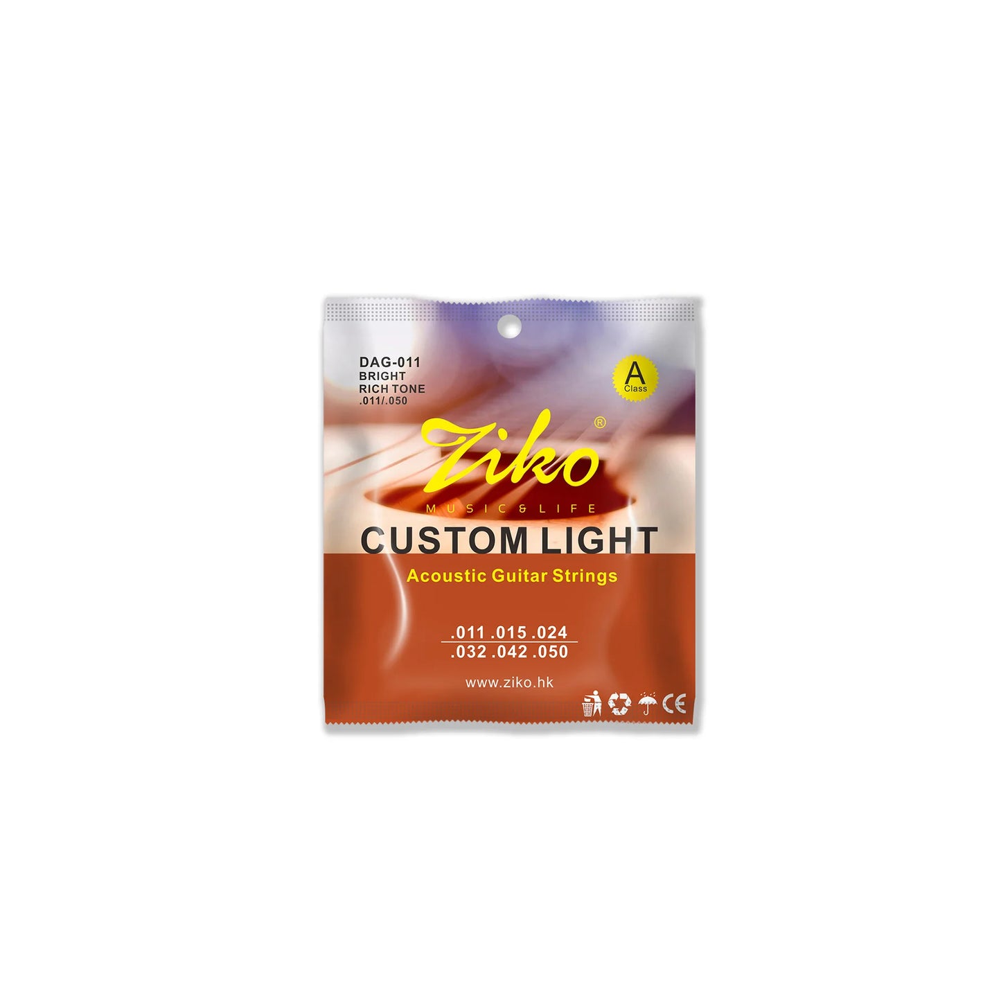 Ziko Leo Guitar Strings DAG Series 010-011 Popular Beginners Acoustic