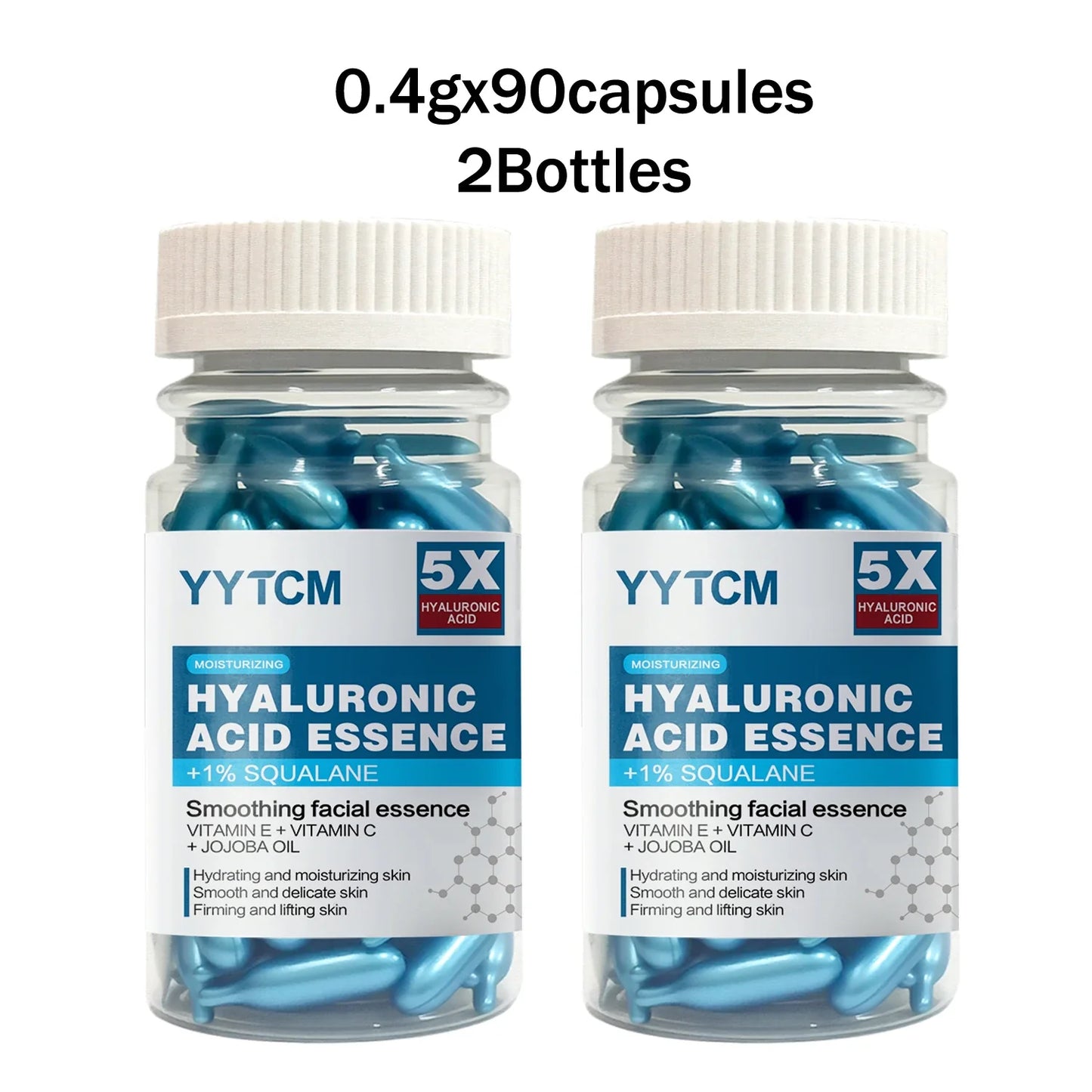 Hyaluronic Acid Brightening Face Serum Capsules | 18–180ct