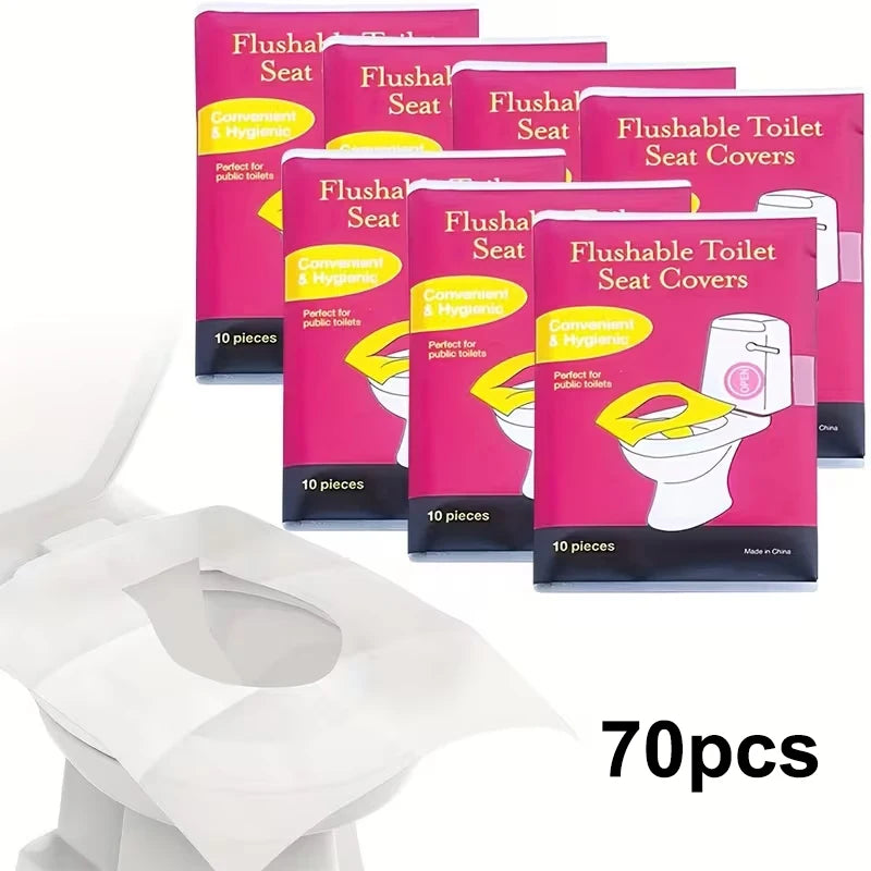 Disposable Toilet Seat Covers 10/40/70 Pack – Travel & Hotel