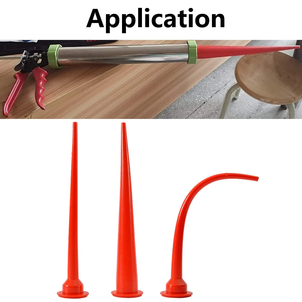 Caulking Gun Nozzles Plastic Glue Nozzles Lengthen Caulking Gun Tip Sealing Caulking Tip Replacement Universal Construction Tool Peaceful Pleasures Health and Wellness