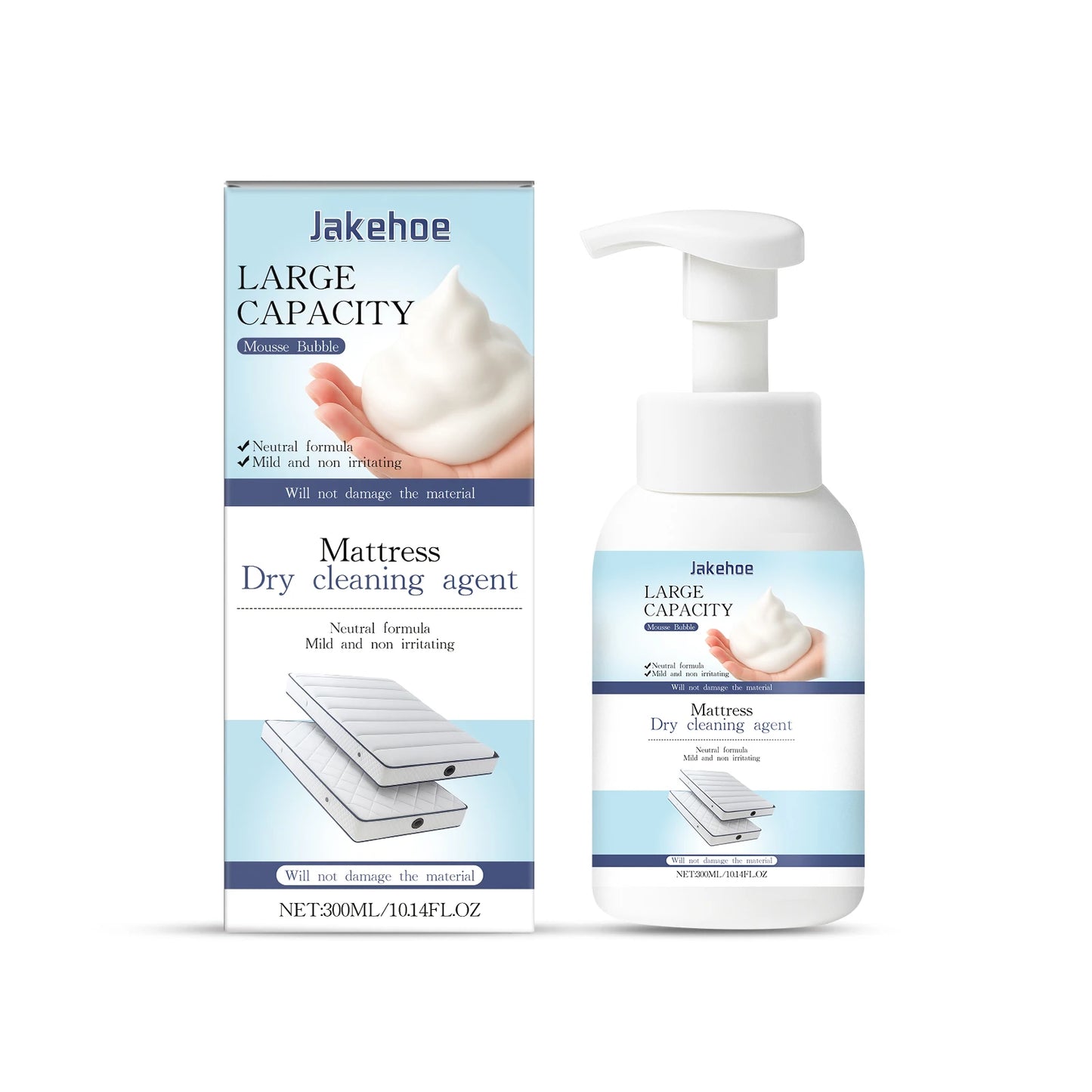 JAKEHOE 300ml Mattress Dry Cleaner | Stain & Odor Remover