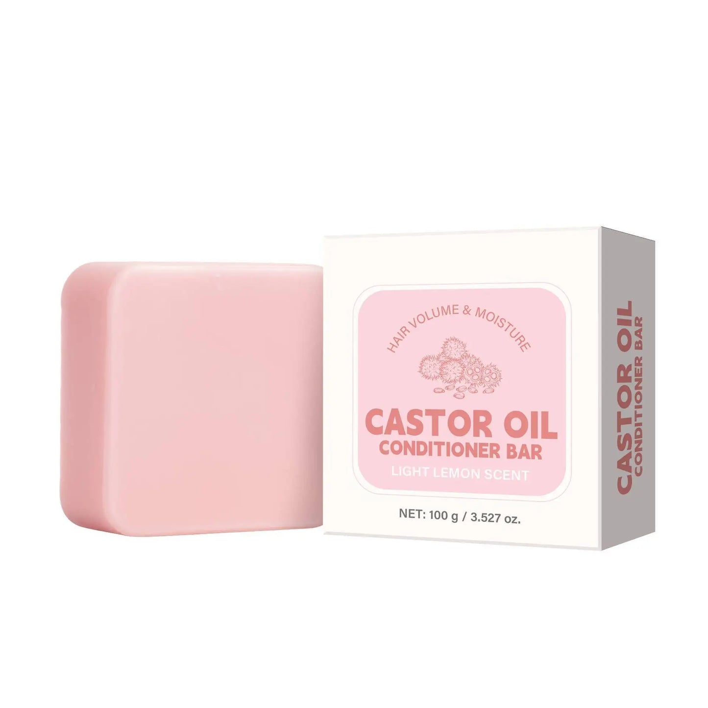 Castor Oil Conditioner Soap Bar,Moisturizing Nourishing Solid Shampoo,Strengthen Hair Roots Care,For Dry Frizzy Damaged Hair Peaceful Pleasures Health and Wellness Hair Soap 100g
