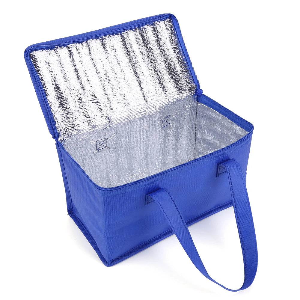 Insulated Picnic Bag – Thermal Food & Drink Carrier Peaceful Pleasures Health and Wellness 28X14X17 Blue spain