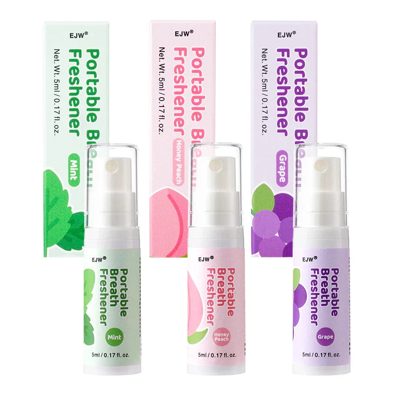 EJW Probiotic Oral Breath Spray – Mint, Peach & Grape Combo
